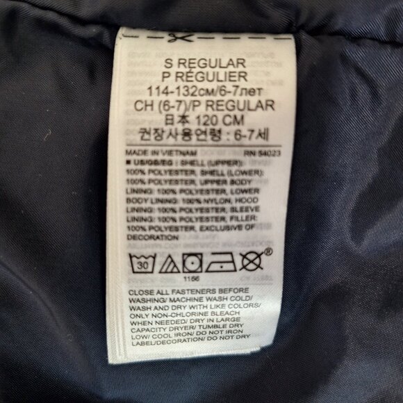 Kids Puffer Jacket ColdControl GAP Blue Size S - Picture 8 of 10